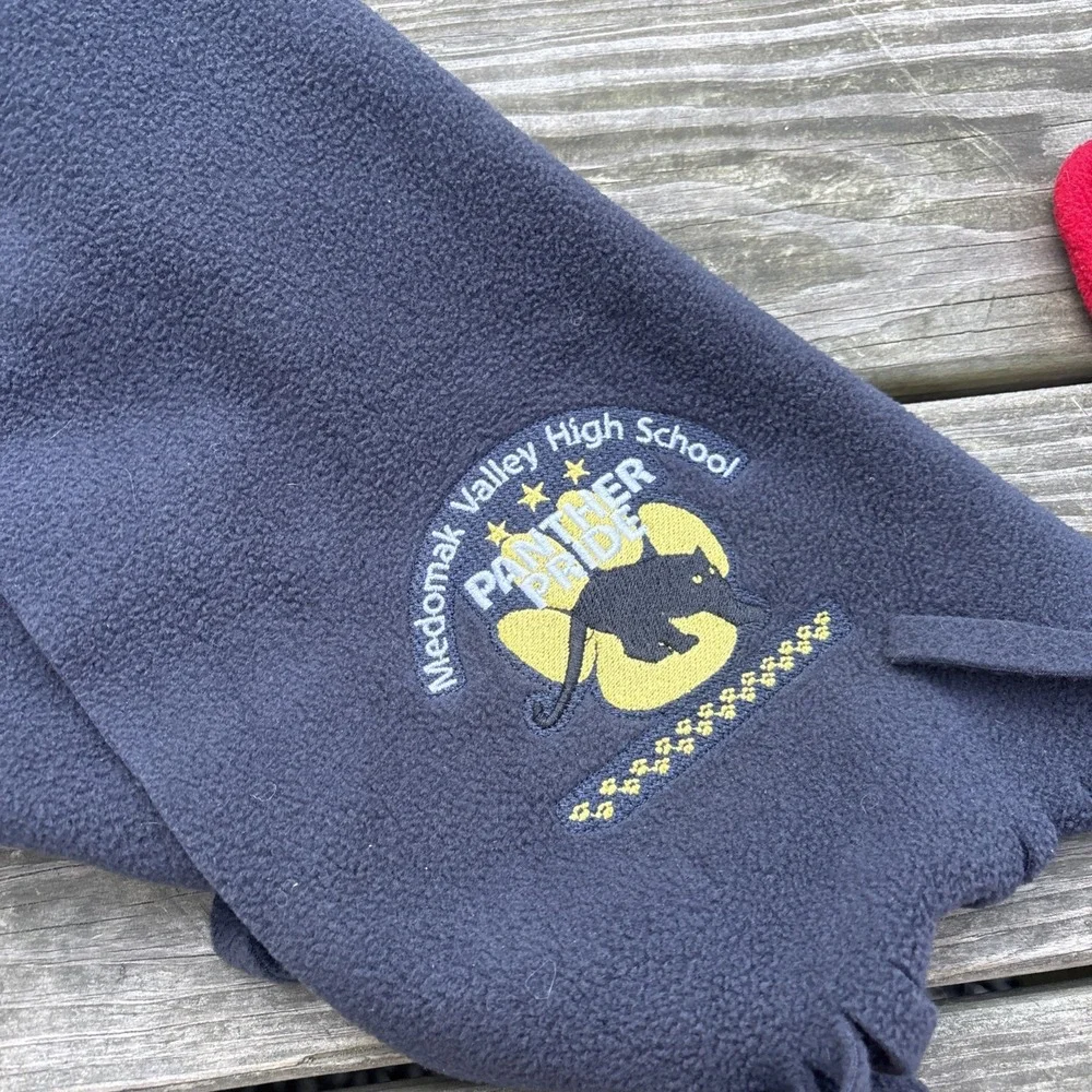 Medomak Valley High School Woldoboro Maine Panther Pride Fleece Scarf